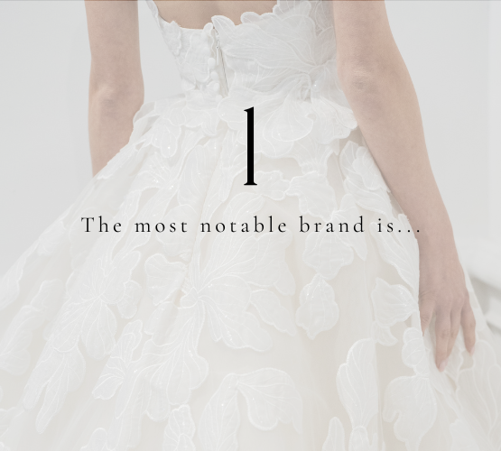 5月、花嫁が最も注目したドレスブランドTOP3